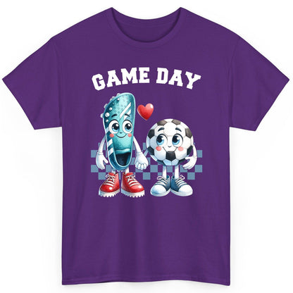 Game Day soccer T-Shirt Purple product mockup