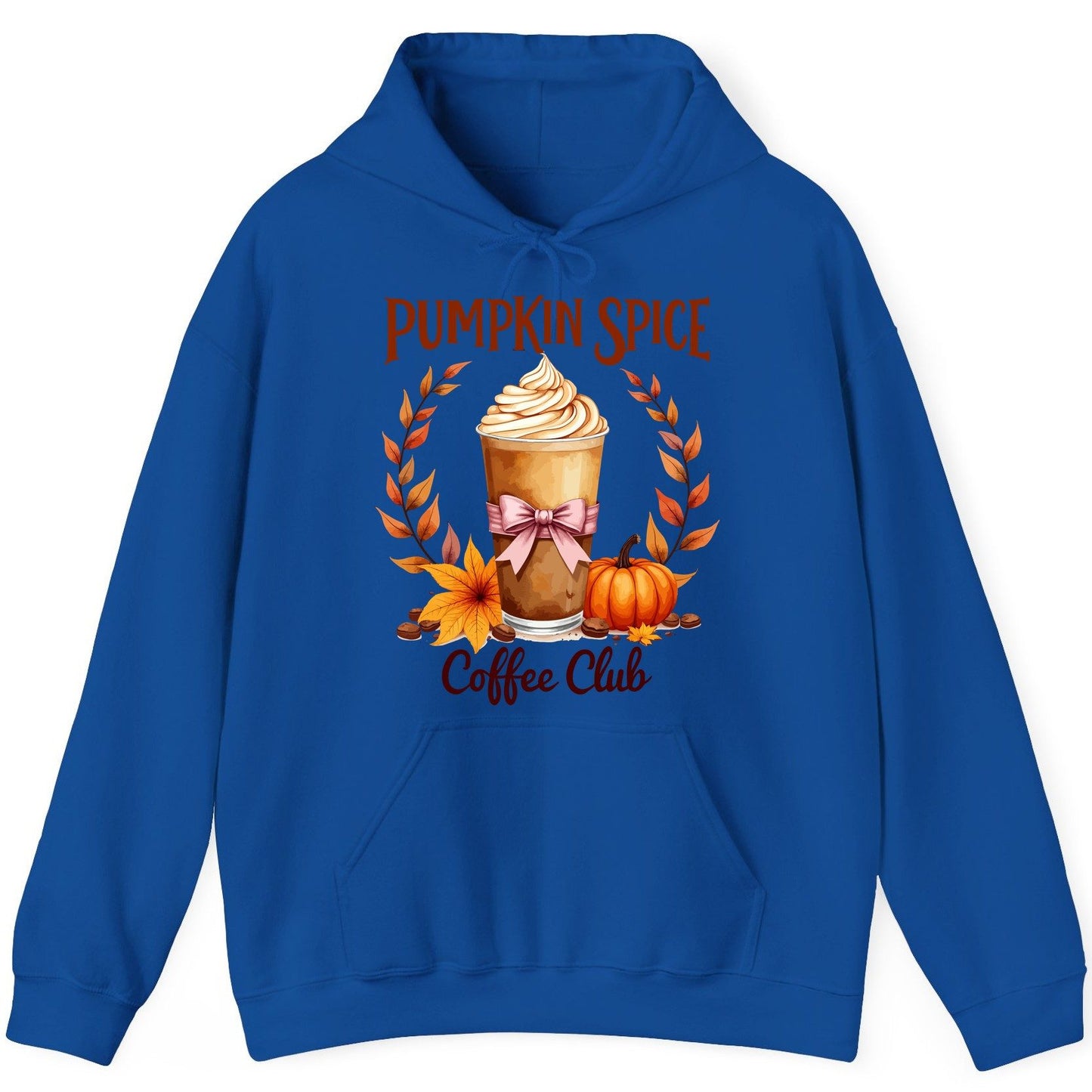 Pumpkin Spice Coffee Club pumpkin spice latte Hoodie Royal product mockup