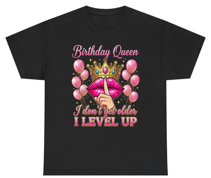 Birthday Queen I Don't Get Older I Level Up birthday queen Youth T-Shirt Black product mockup