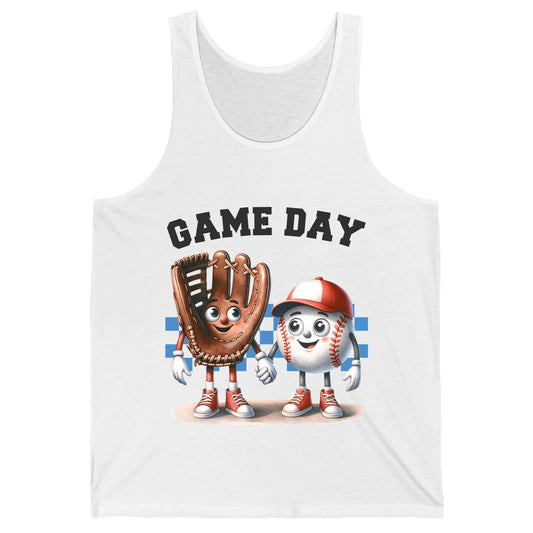 Game Day baseball Tank Top White product mockup