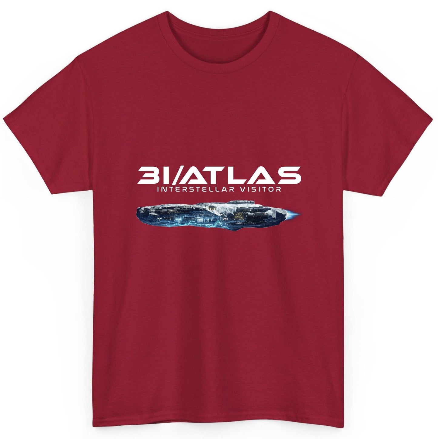 31 Atlas Interstellar Visitor sci-fi spaceship T-Shirt Cardinal Red product mockup