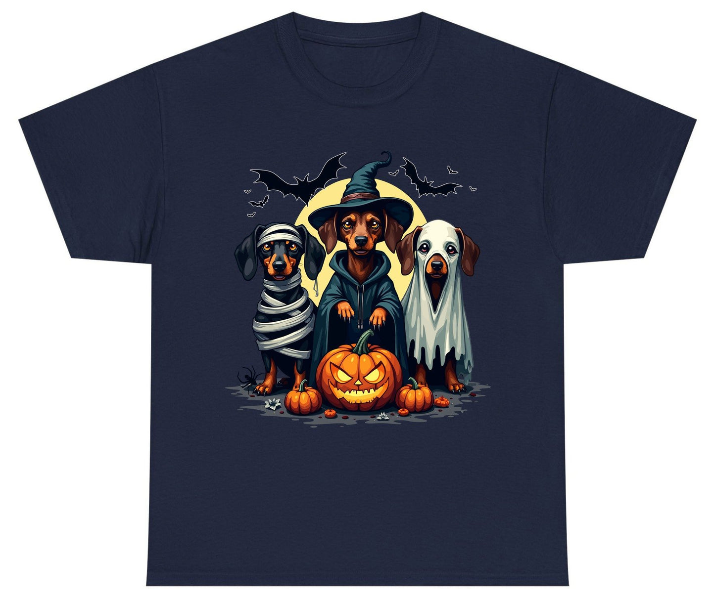 Dachshund Halloween Costumes dachshunds Youth T-Shirt Navy product mockup