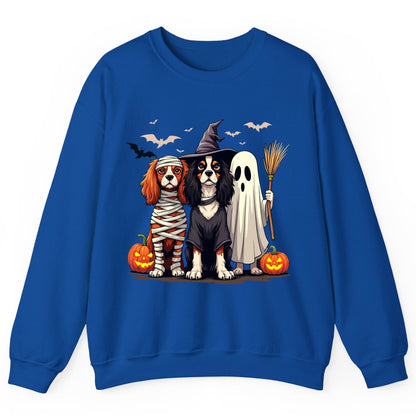 Cavalier Spaniel Halloween Dogs cavalier king charles spaniel Sweatshirt Royal product mockup