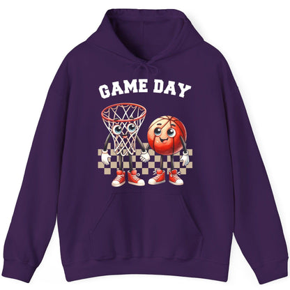 Game Day basketball Hoodie Purple product mockup