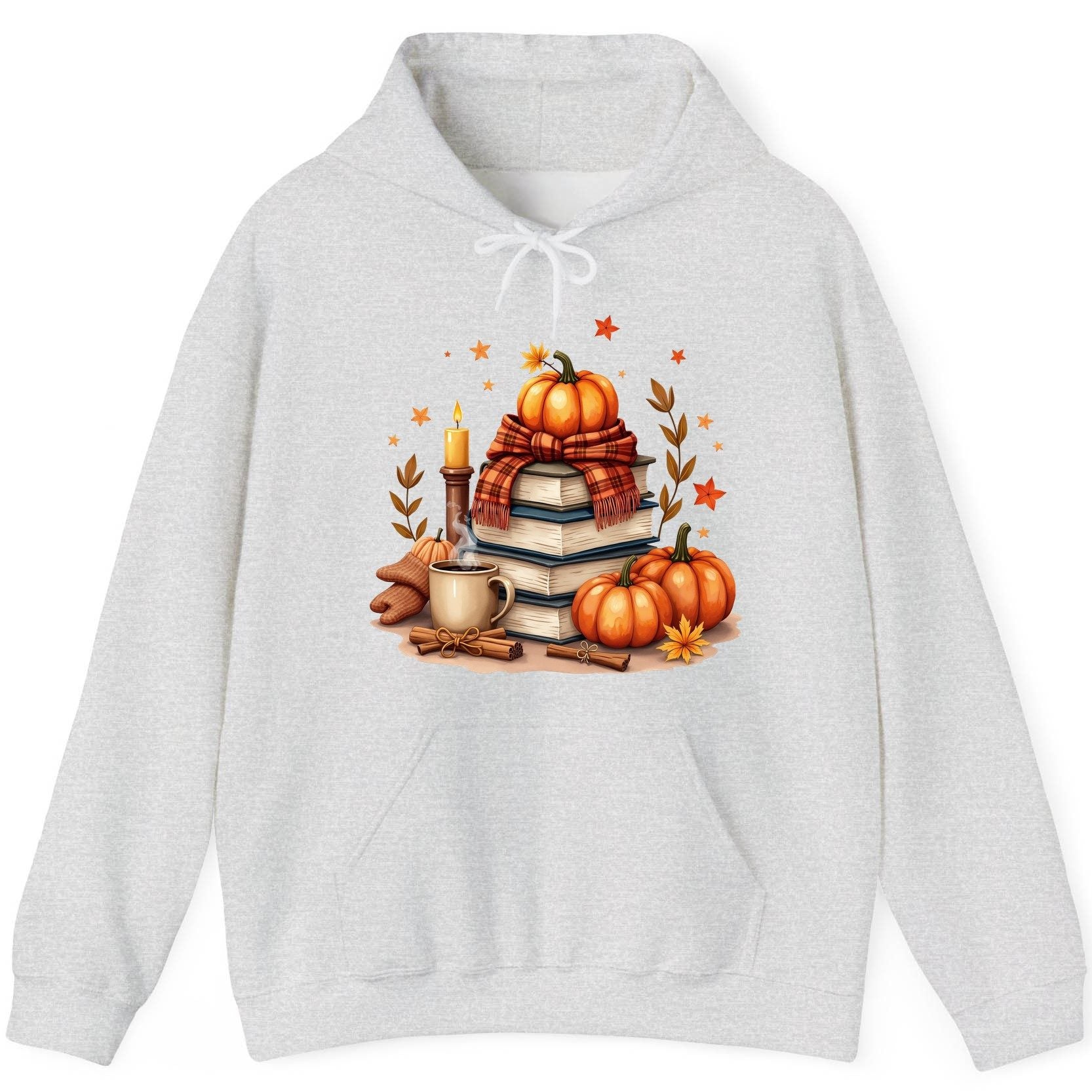 Cozy Autumn Reading Nook cozy autumn reading Hoodie Ash product mockup