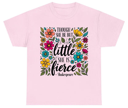 Though She Be but Little, She Is Fierce - Shakespeare shakespeare quote Youth T-Shirt Light Pink product mockup