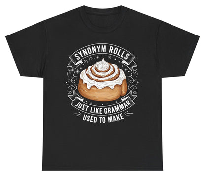 Synonym Rolls Just Like Grammar Used to Make grammar pun Youth T-Shirt Black product mockup