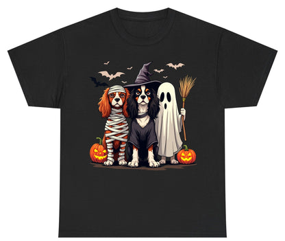 Cavalier Spaniel Halloween Dogs cavalier king charles spaniel Youth T-Shirt Black product mockup