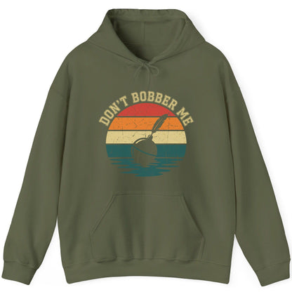 Don't Bobber Me fishing Hoodie Military Green product mockup