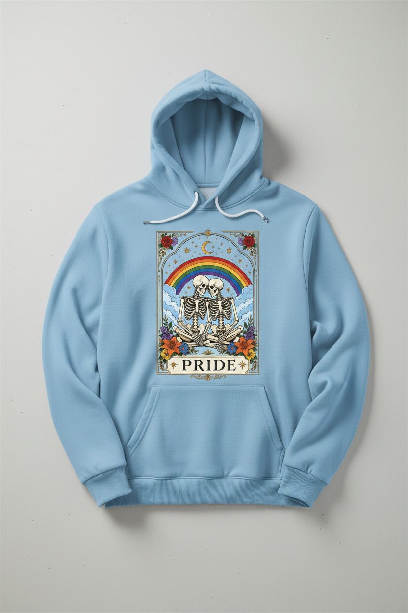 Pride Lgbtq Hoodie - product mockup - Light Blue