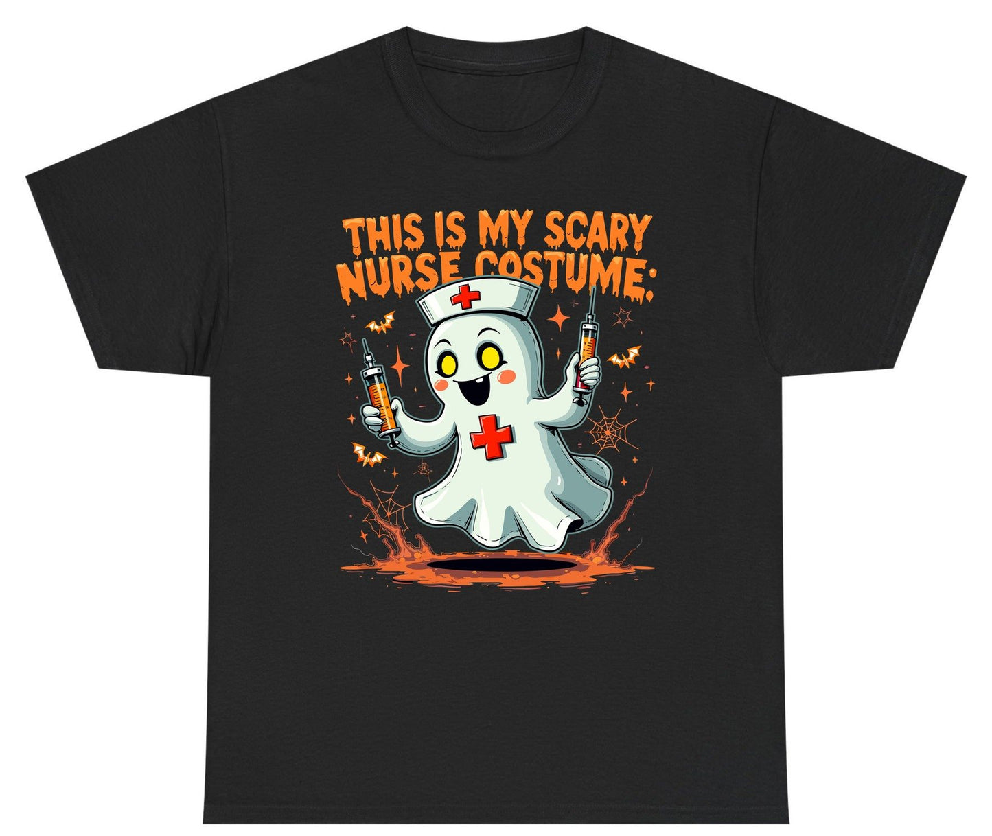This Is My Scary Nurse Costume ghost nurse Youth T-Shirt Black product mockup