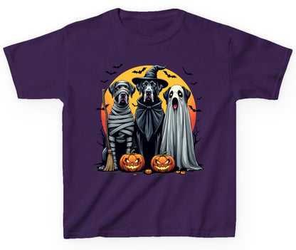 Halloween Dogs in Costumes Halloween dogs Youth T-Shirt Purple product mockup