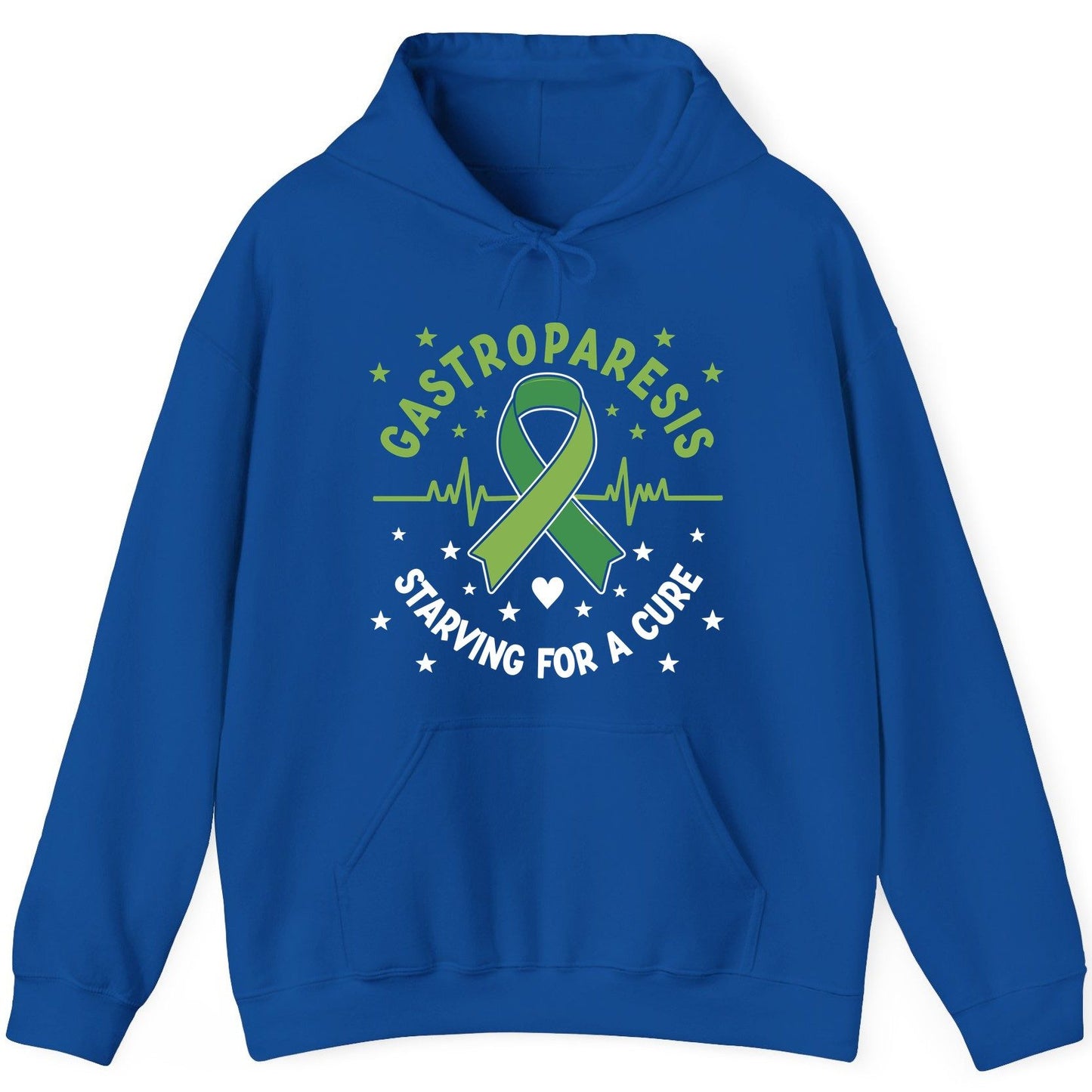 Gastroparesis Starving for a Cure gastroparesis awareness Hoodie Royal product mockup