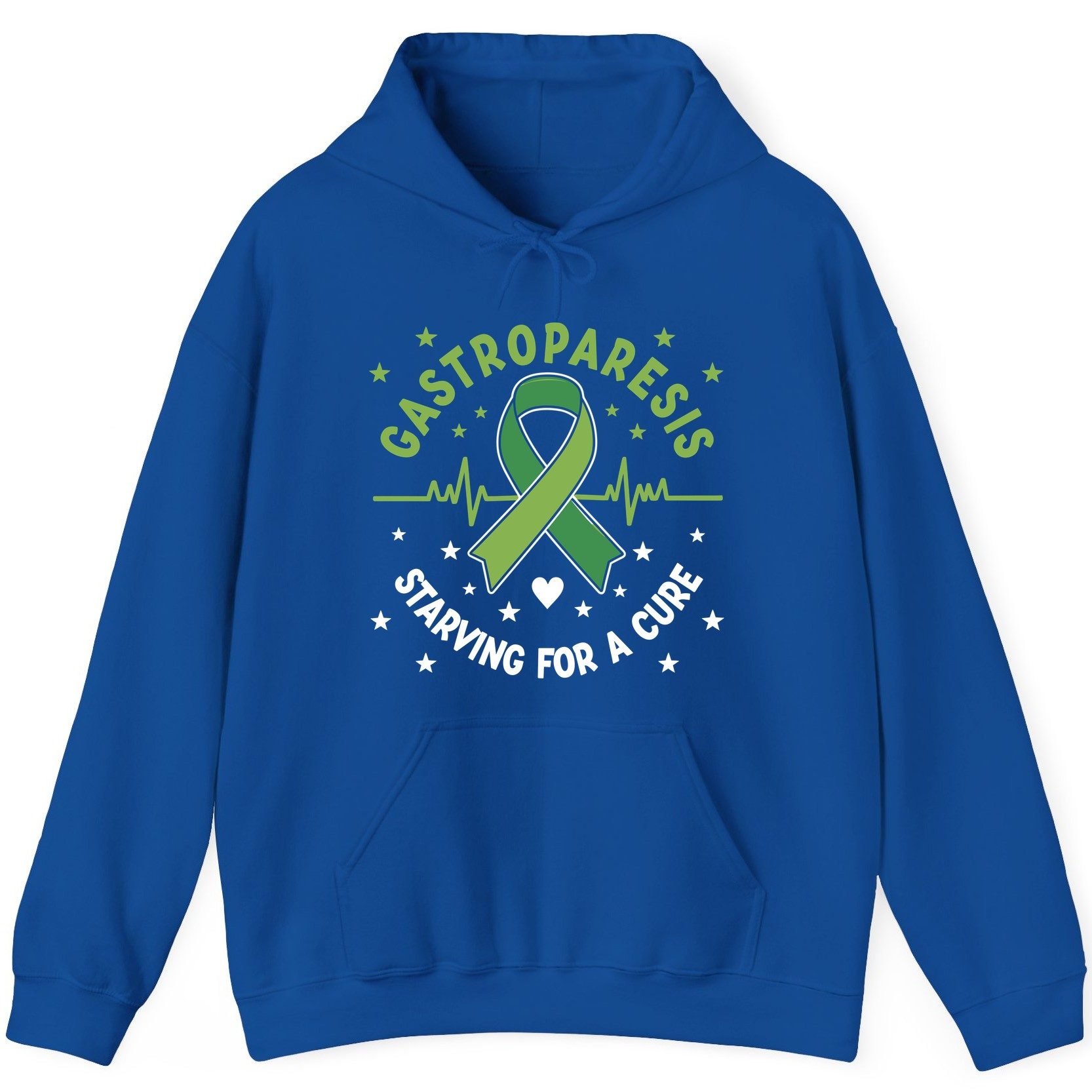 Gastroparesis Starving for a Cure gastroparesis awareness Hoodie Royal product mockup