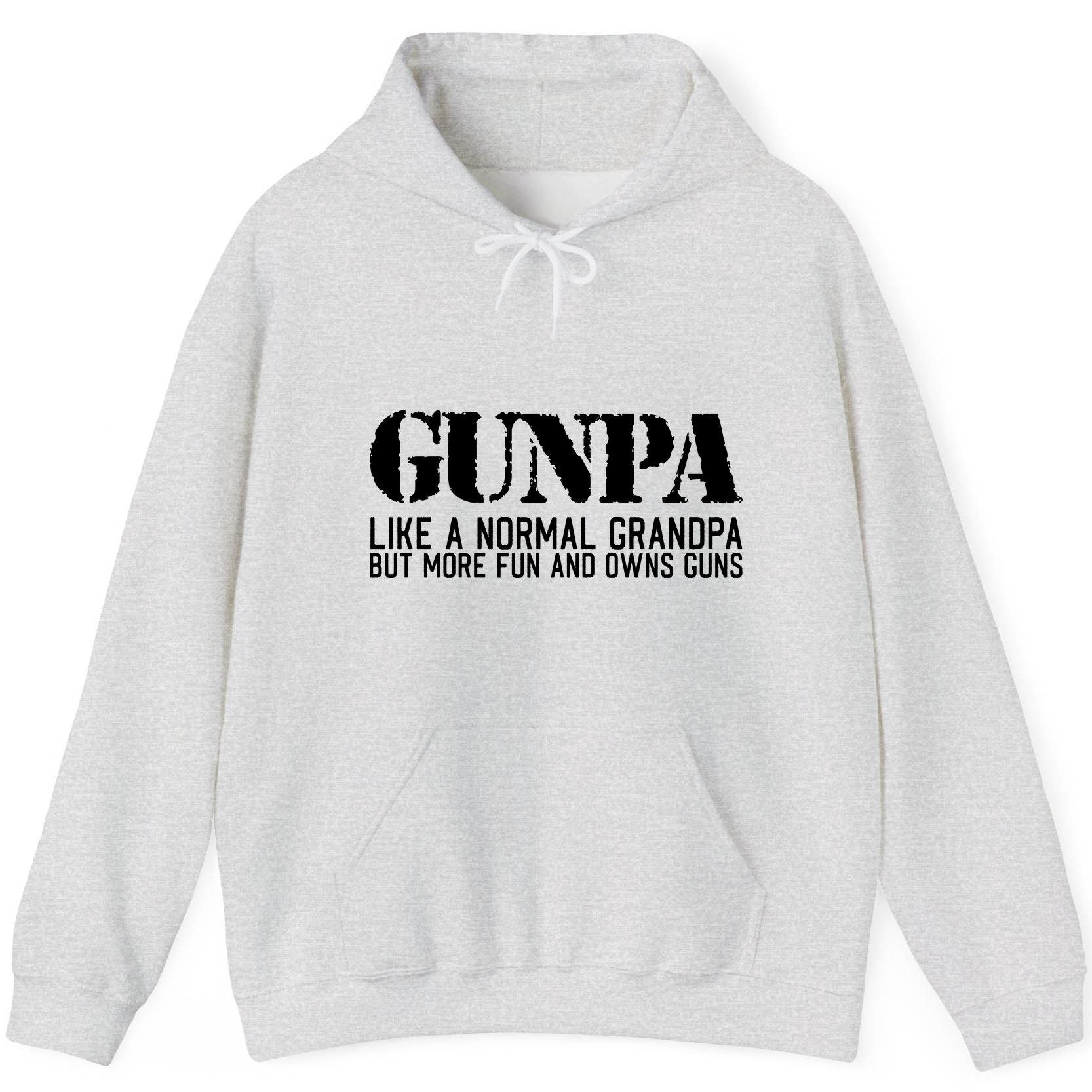 Gunpa Like a Normal Grandpa but More Fun and Owns Guns gun owning grandpa Hoodie Ash product mockup