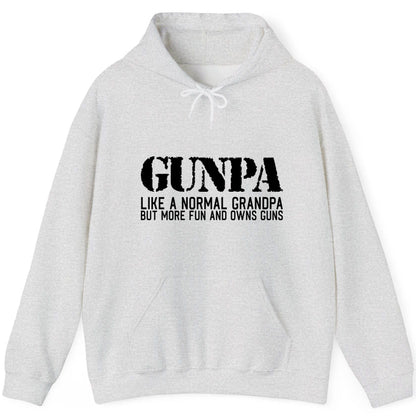 Gunpa Like a Normal Grandpa but More Fun and Owns Guns gun owning grandpa Hoodie Ash product mockup