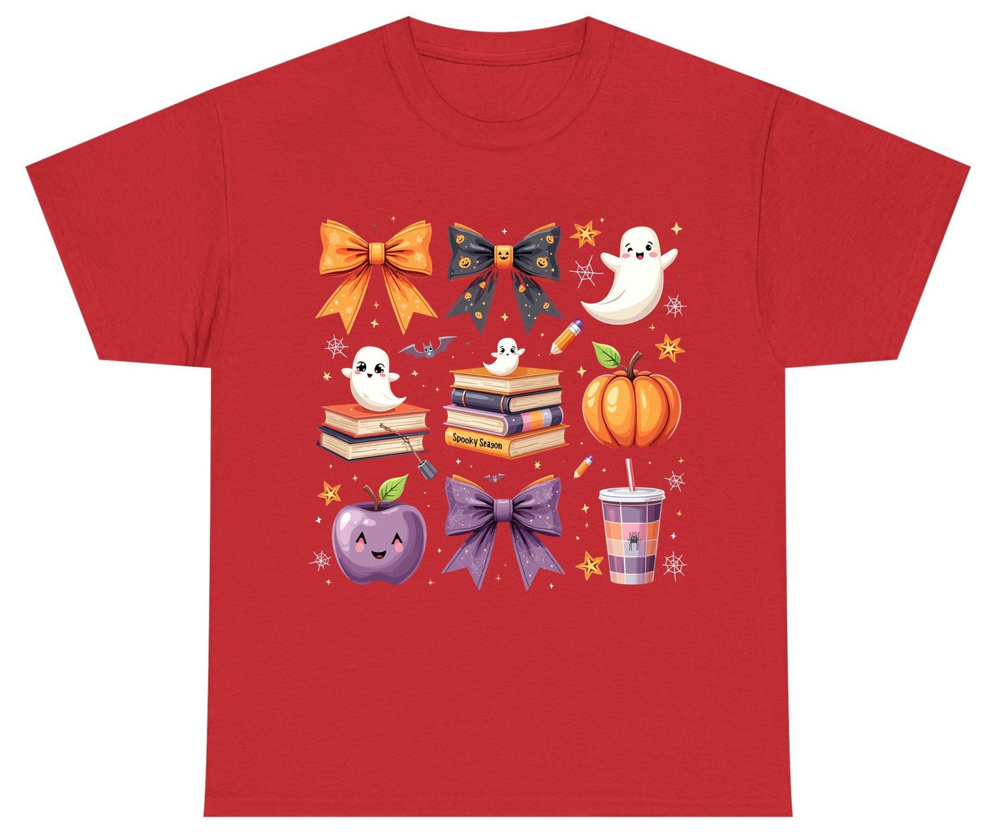 Spooky Season Halloween Youth T-Shirt Red product mockup