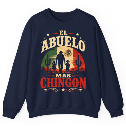 El Abuelo Mas Chingon mexican grandfather Sweatshirt Navy product mockup
