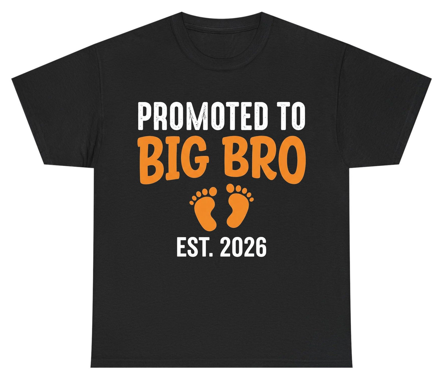 Promoted TO BIG BRO EST 2026 Pregnancy Announcement Youth T-Shirt - product mockup - Black