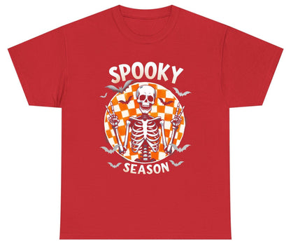Spooky Season Halloween skeleton Youth T-Shirt Red product mockup