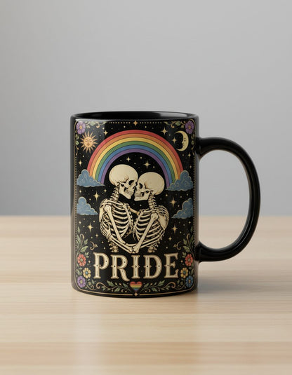 Pride Vintage Lgbtq Black Mug - product mockup - Black