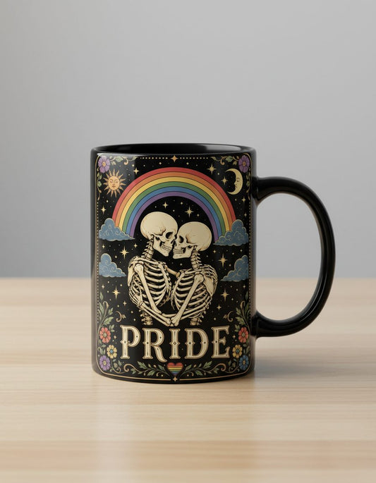 Pride Vintage Lgbtq Black Mug - product mockup - Black