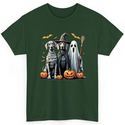 Halloween Weimaraner Dogs Halloween weimaraner dogs T-Shirt Forest Green product mockup