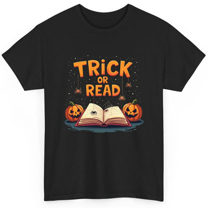 Trick or Read Halloween T-Shirt Black product mockup