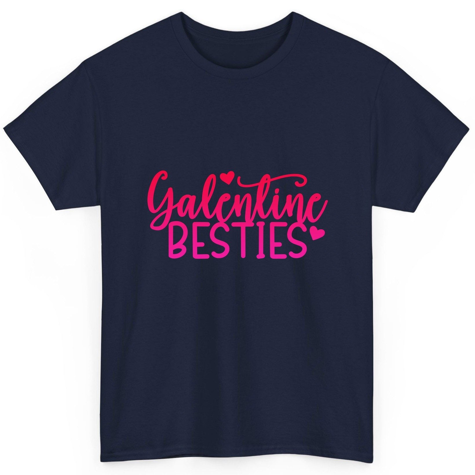 Galentine Besties galentine's day T-Shirt Navy product mockup