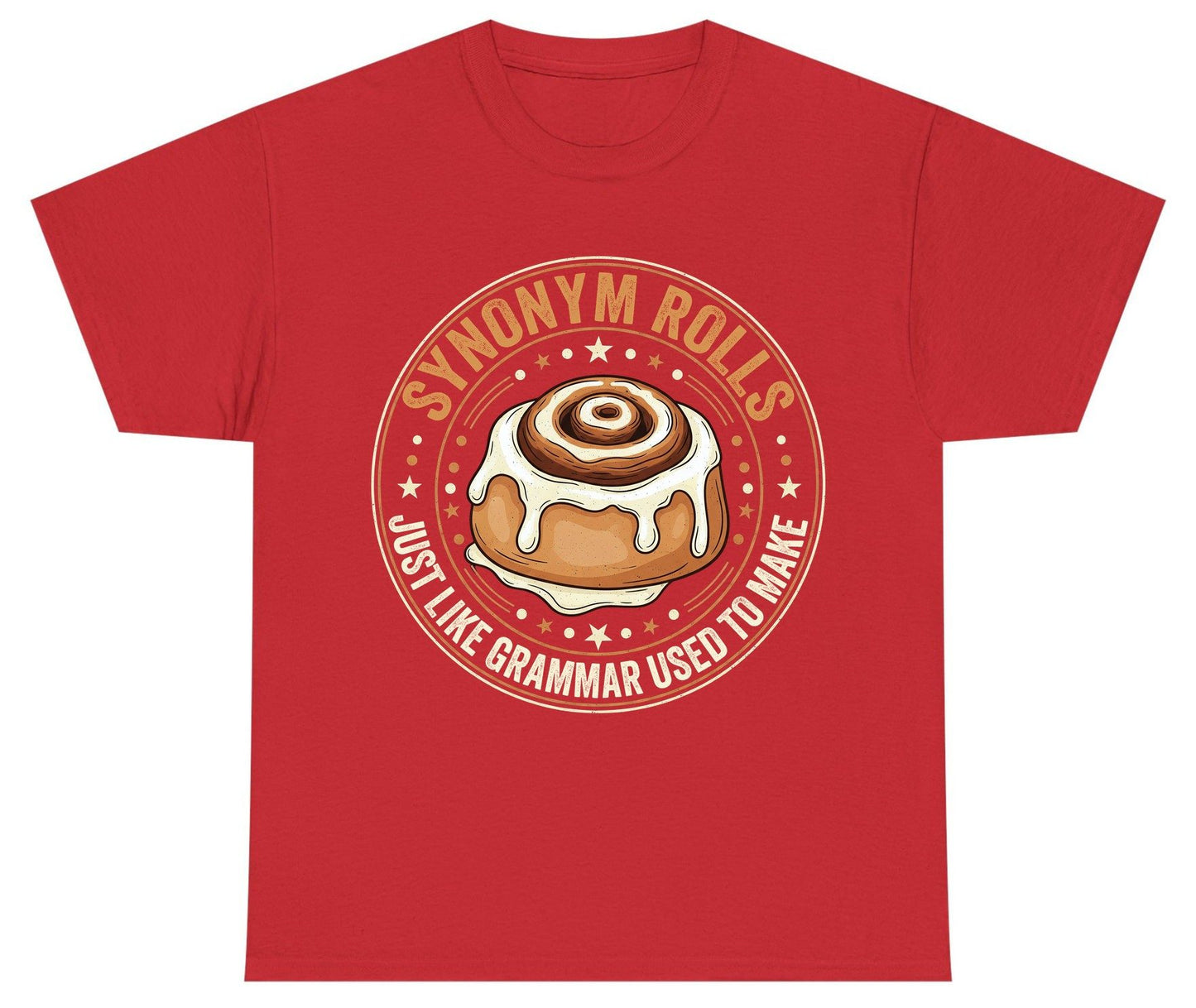 Synonym Rolls Just Like Grammar Used to Make grammar puns Youth T-Shirt Red product mockup