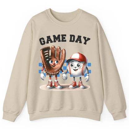 Game Day baseball Sweatshirt Sand product mockup