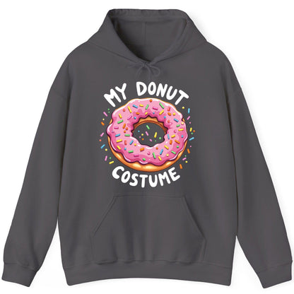 My Donut Costume donut Hoodie Charcoal product mockup
