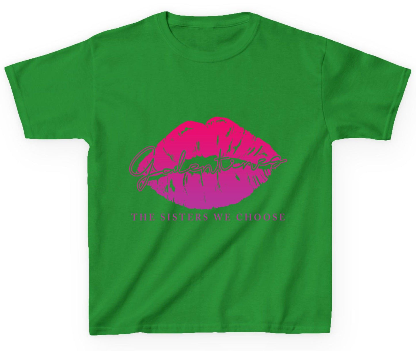 Galentines the Sisters We Choose galentine's day Youth T-Shirt Irish Green product mockup