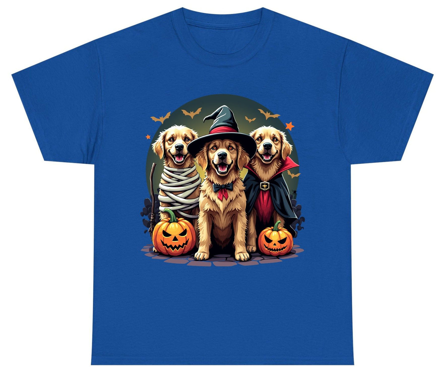 Golden Retriever Halloween Trio golden retriever Youth T-Shirt Royal product mockup