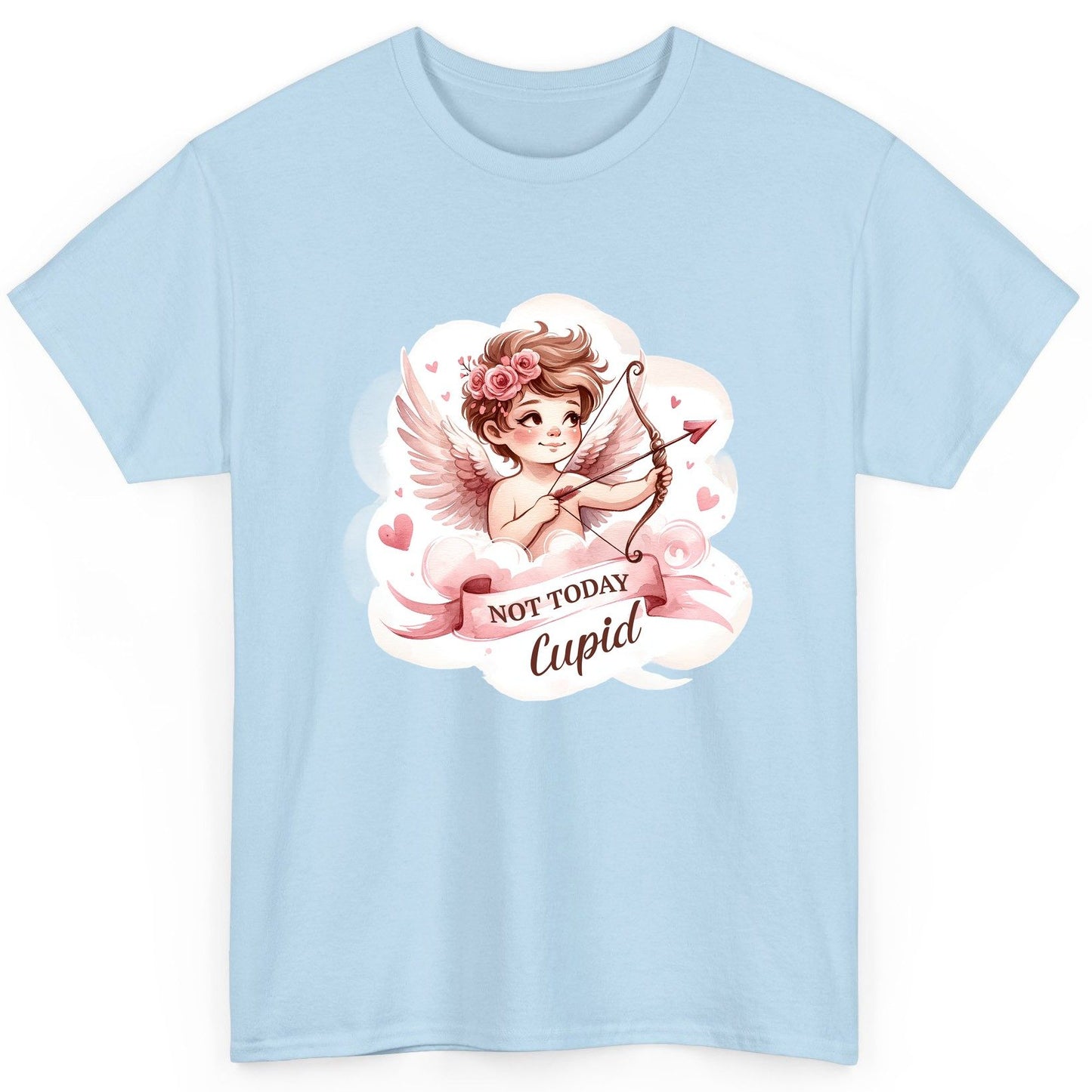 Not Today Cupid cupid T-Shirt Light Blue product mockup