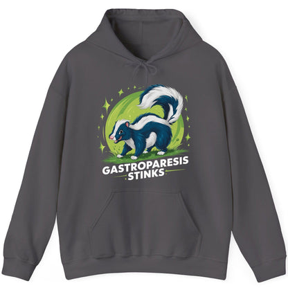 Gastroparesis Stinks gastroparesis awareness Hoodie Charcoal product mockup