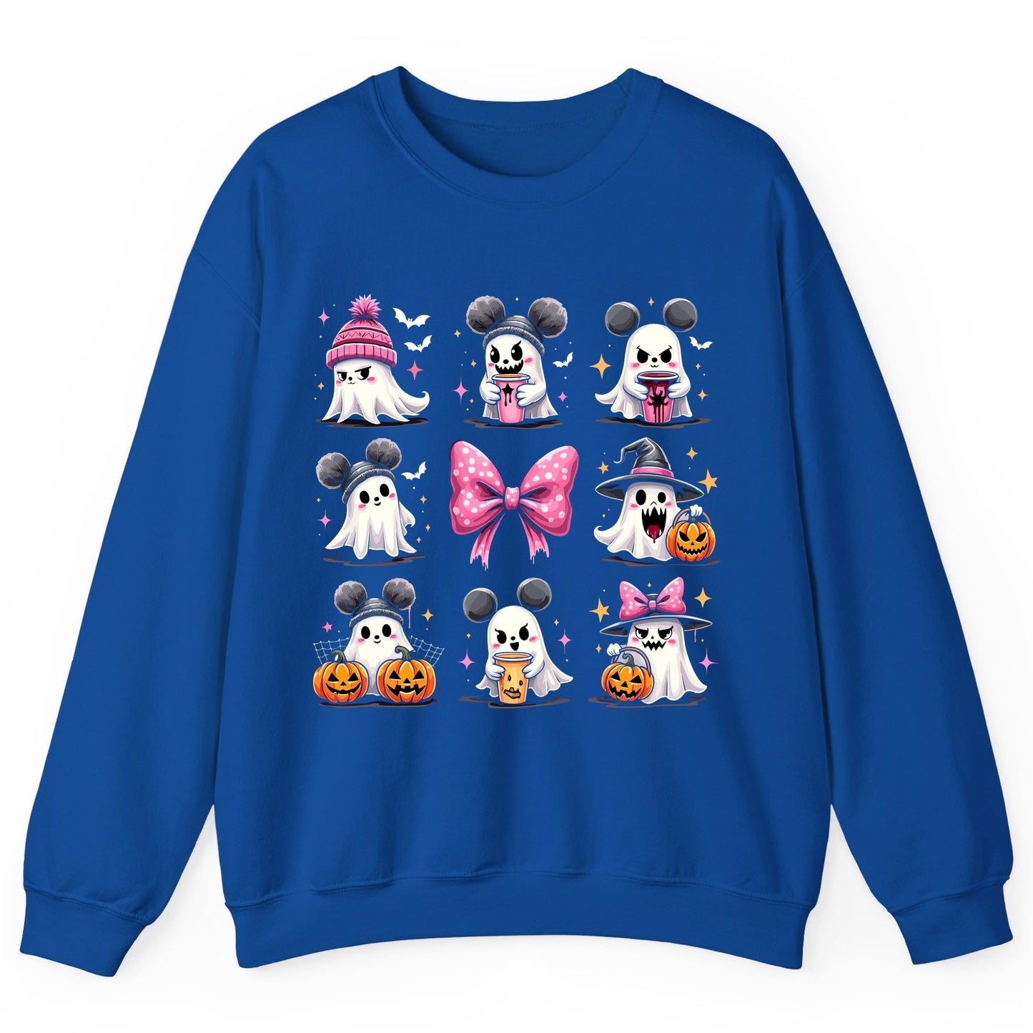 Cute Pink Halloween Ghosts Halloween ghosts Sweatshirt Royal product mockup