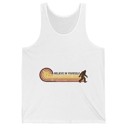 Believe in Yourself bigfoot Tank Top White product mockup