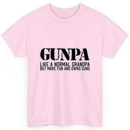 Gunpa Like a Normal Grandpa but More Fun and Owns Guns gun owning grandpa T-Shirt Light Pink product mockup