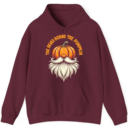 The Beard Behind the Pumpkin Halloween gnome Hoodie Maroon product mockup