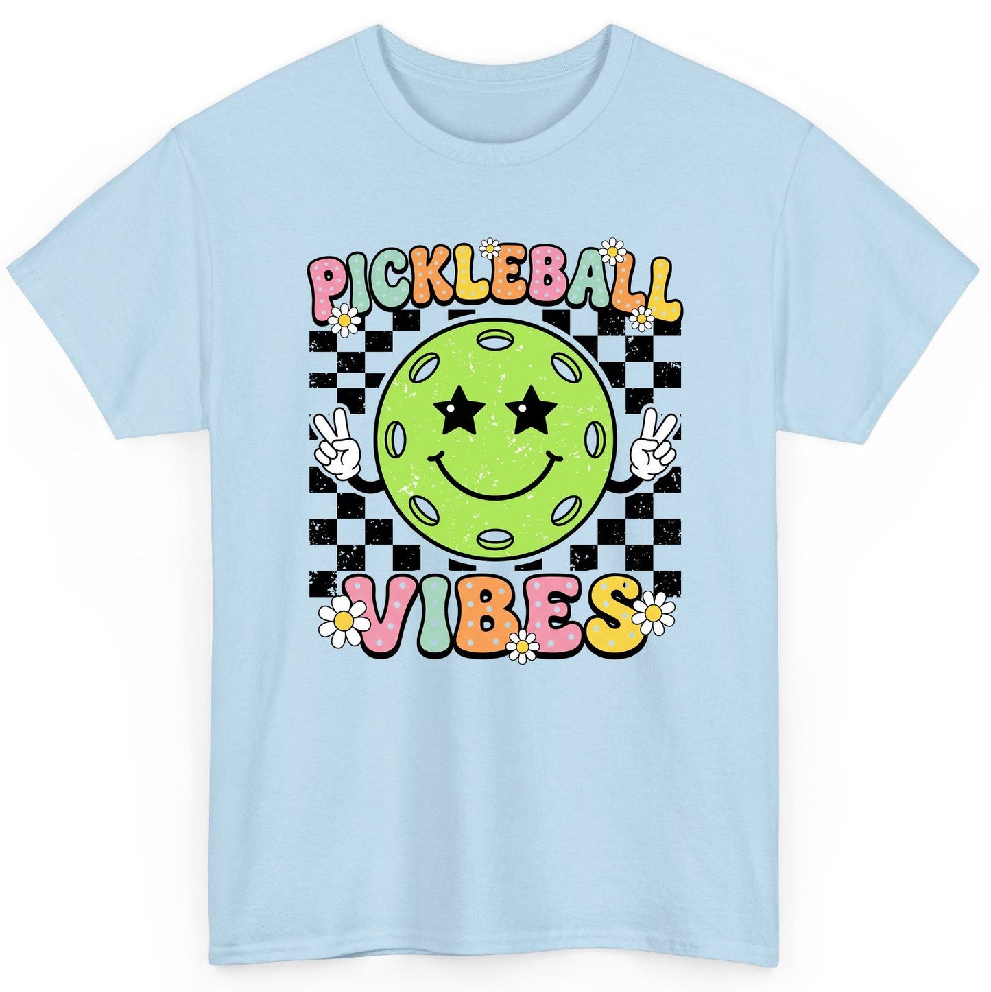 Pickleball Vibes pickleball T-Shirt Light Blue product mockup