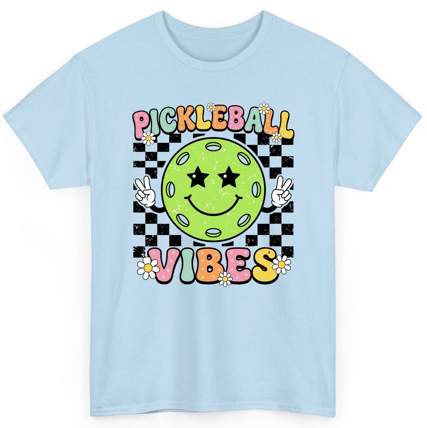 Pickleball Vibes pickleball T-Shirt Light Blue product mockup