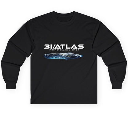 31 Atlas Interstellar Visitor sci-fi spaceship Long Sleeve Tee Black product mockup