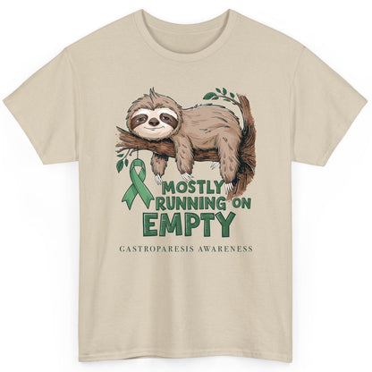 Mostly Running on Empty Gastroparesis Awareness gastroparesis awareness T-Shirt Sand product mockup