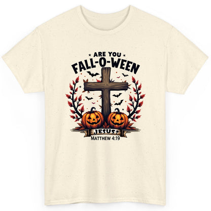 Are You Fall-O-Ween Jesus? christian Halloween T-Shirt Natural product mockup