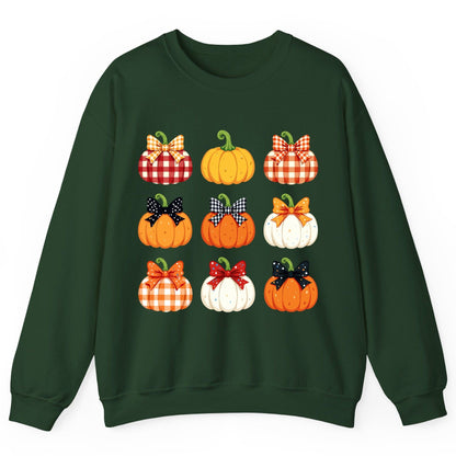 Decorative Fall Pumpkins fall pumpkins Sweatshirt Forest Green product mockup