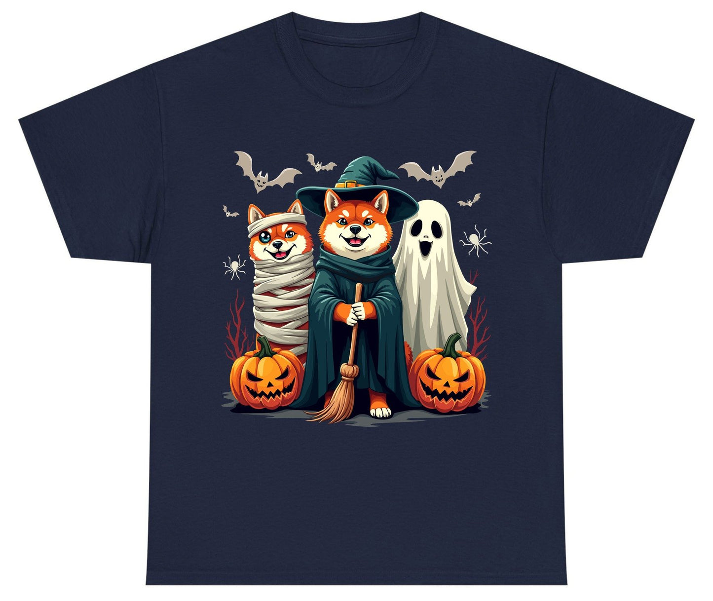 Shiba Inu Halloween Costumes shiba inu Youth T-Shirt Navy product mockup
