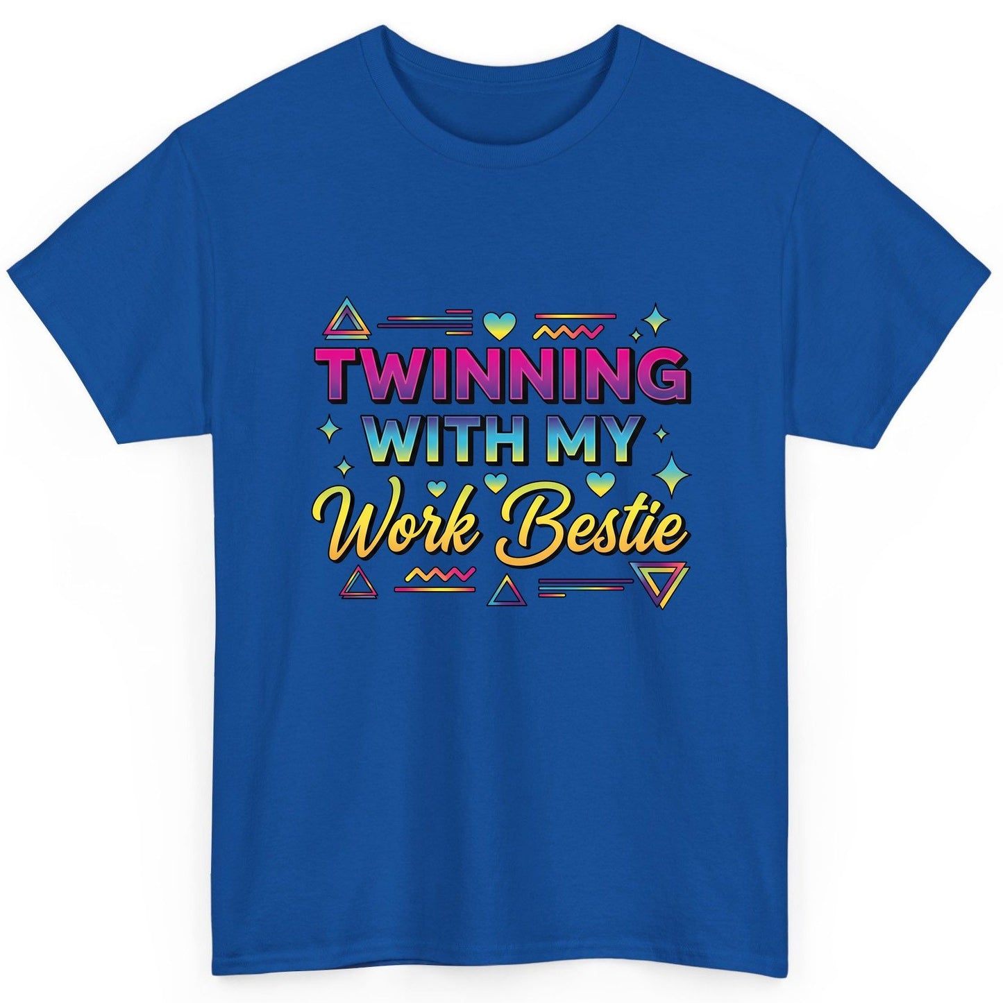 Twinning with My Work Bestie work bestie T-Shirt Royal product mockup
