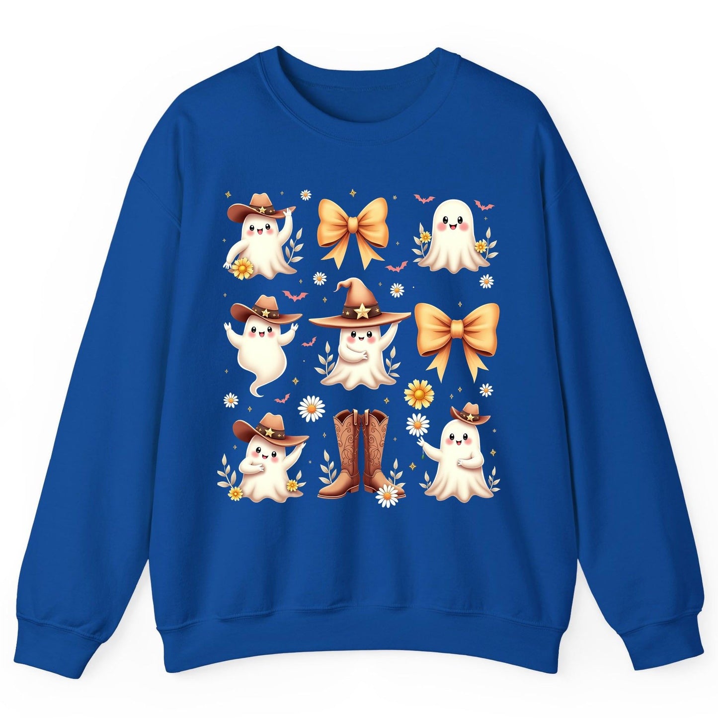 Boo Haw Cute Ghost cute ghost Sweatshirt Royal product mockup