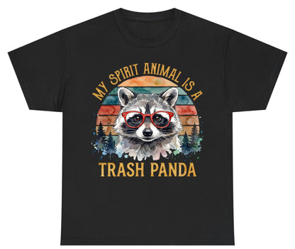 My Spirit Animal Is a Trash Panda raccoon Youth T-Shirt Black product mockup